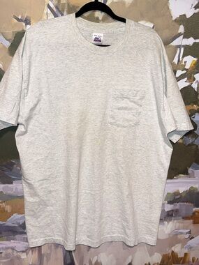 Vintage BVD Gray Short Sleeve Pocket T-Shirt Size Adult 2XL